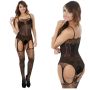 Seksowne bodystocking otwarty krok pończochy S-L - 2